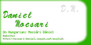 daniel mocsari business card