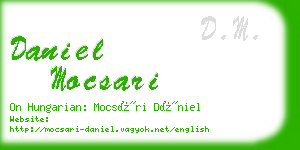 daniel mocsari business card